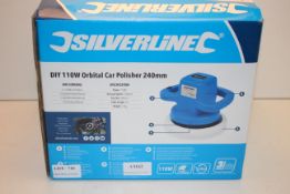 BOXED SILVERLINE DIY 110W ORBITAL CAR POLISHER 240MM RRP £29.99Condition ReportAppraisal Available
