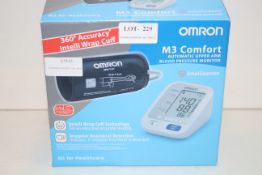 BOXED OMRON M3 COMFORT AUTOMATIC UPPER ARM BLOOD PRESSURE MONITOR RRP £47.99Condition
