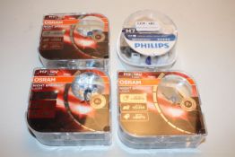 4X ASSORTED BOXED CAR HEADLIGHTS BY OSRAM & PHILIPS (IMAGE DEPICTS STOCK)Condition ReportAppraisal