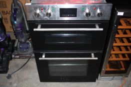 UNBOXED DOUBLE BUILT IN ELECTRIC OVEN MODEL: UBD090IX RRP £368.00Condition ReportAppraisal Available