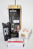 4X ASSORTED BOXED ITEMS BY BRAUN, BOLDIFY, DEFENDER & OTHER (IMAGE DEPICTS STOCK)Condition