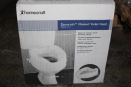 BOXED HOMECRAFT SAVANAH RAISED TOILET SEAT RRP £23.53Condition ReportAppraisal Available on Request-