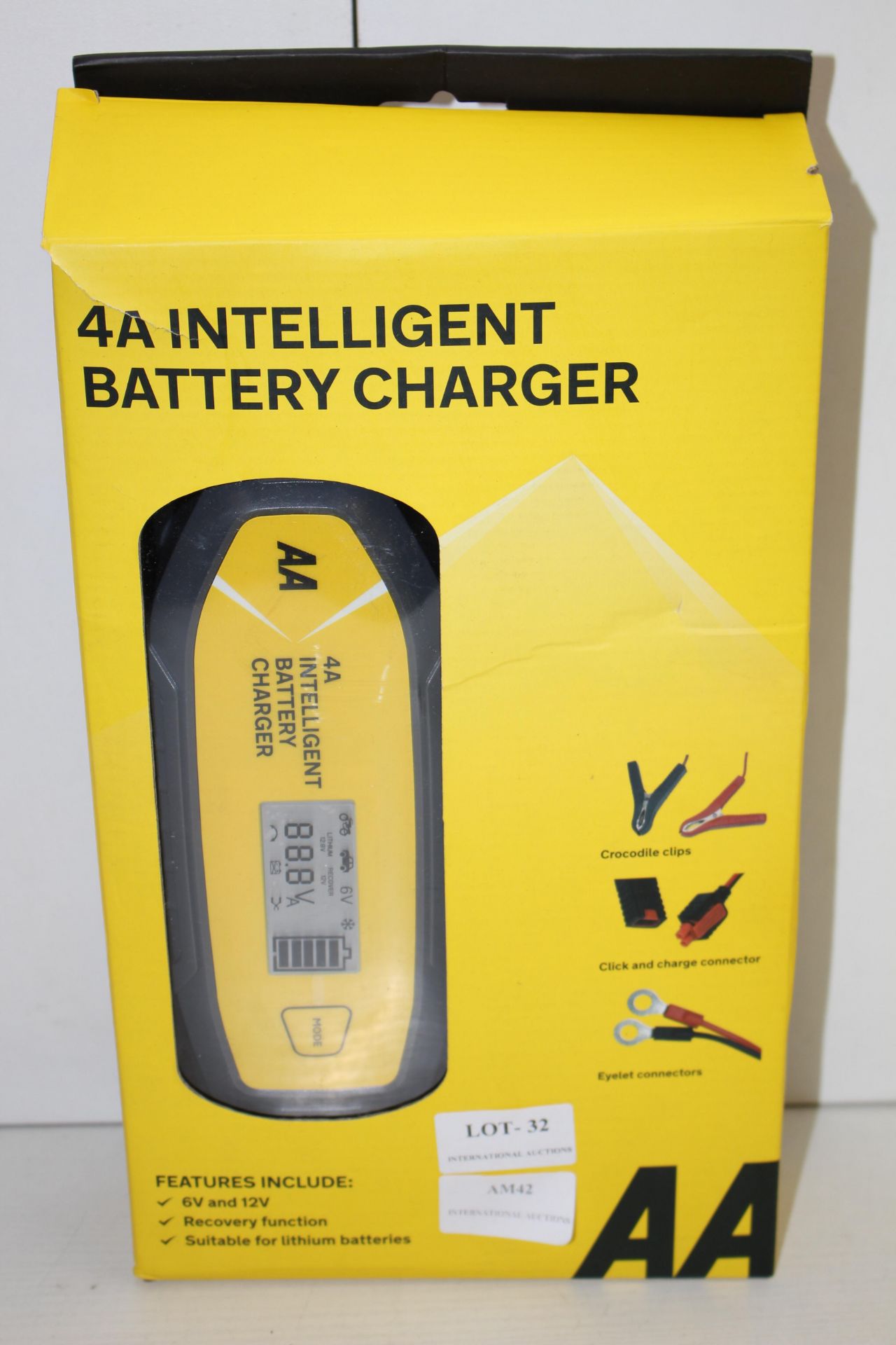 BOXED AA 4A INTELLIGENT BATTERY CHARGER AA0725 RRP £39.95Condition ReportAppraisal Available on