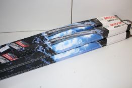 4X BOXED ASSORTED BOSCH WIPER BLADES AERO TWINCondition ReportAppraisal Available on Request- All