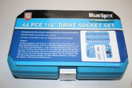 BOXED BLUESPOT 46 PIECE 1/4" DRIVE SOCKET SET RRP £19.00Condition ReportAppraisal Available on