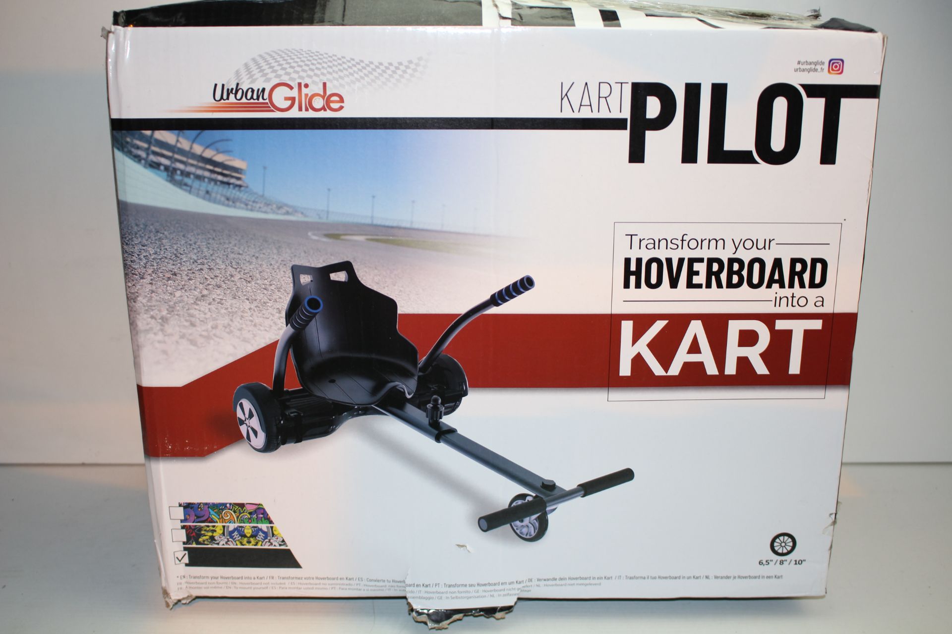 BOXED URBAN GLIDE KART PILOT - TRANSFORM YOUR HOVER BOARD RRP £60.00Condition ReportAppraisal