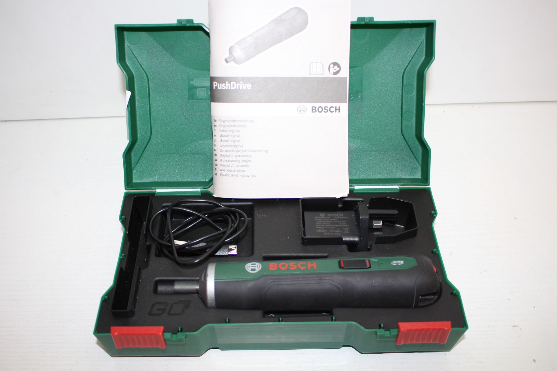 UNBOXED WITH CASE BOSCH PUSH DRIVE RRP £58.99Condition ReportAppraisal Available on Request- All