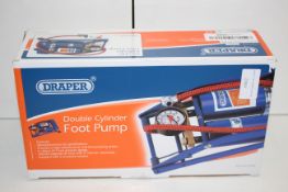 BOXED DRAPER DOUBLE CYLINDER FOOT PUMP STOCK NO.25996 RRP £14.99Condition ReportAppraisal