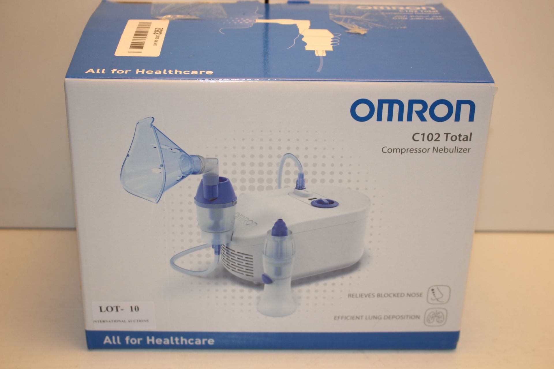 BOXED OMRON C102 TOTAL COMPRESSOR NEBULIZER RRP £69.99Condition ReportAppraisal Available on