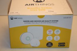 BOXED AIRTHINGS RADON AND INDOOR AIR QUALITY SYSTEM CONNECTED MULTI ROOM MONITORING RRP £179.