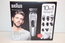 BOXED BRAUN AL-IN-ONE TRIMMER 7 10-IN-1 STYLING KIT RRP £70.00Condition ReportAppraisal Available on