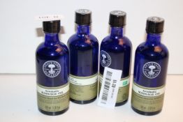 4X NEALS YARD REMEDIES 100ML BOTTLES AROMATIC MASSAGE OIL Condition ReportAppraisal Available on