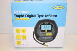 BOXED RING RTC1000 RAPID DIGITAL TYRE INFLATOR 12V DC RRP £43.52Condition ReportAppraisal