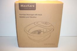 BOXED MAXKARE PEWRSONAL CARE FOOT SPA MASSAGER WITH HEAT RRP £74.19Condition ReportAppraisal