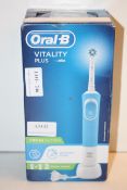 BOXED ORAL B VITALITY PLUS POWERED BY BRAUN TOOTHBRUSH RRP £24.99Condition ReportAppraisal Available