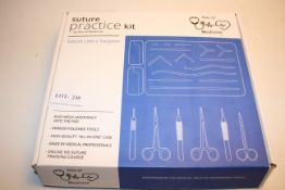BOXED SUTURE PRACTICE KIT Condition ReportAppraisal Available on Request- All Items are Unchecked/
