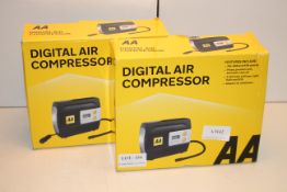 2X BOXED AA DIGITAL AIR COMPRESSORS MODEL: AA5502 COMBINED RRP £50.00Condition ReportAppraisal