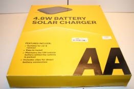 BOXED AA 4.8W BATTERY SOLAR CHARGER MODEL: AA1432 RRP £43.85Condition ReportAppraisal Available on