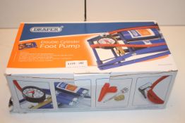 BOXED DRAPER DOUBLE CYLINDER FOOTPUMP STOCK NO. 25996Condition ReportAppraisal Available on Request-