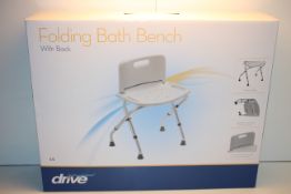 BOXED DRIVE FOLDING BATH CHAIR WITH BACK RRP £49.95Condition ReportAppraisal Available on Request-