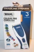 BOXED WAHL COLOUR PRO CORDLESS CORD/CORDLESS CLIPPER RRP £49.99Condition ReportAppraisal Available