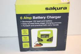 BOXED SAKURA 6 AMP BATTERY CHARGER RRP £29.99Condition ReportAppraisal Available on Request- All