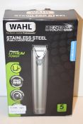 BOXED WAHL STAINLESS STEEL STUBBLE & BEARD TRIMMER RRP £39.99Condition ReportAppraisal Available