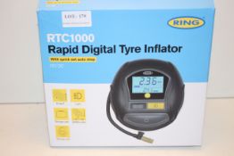 BOXED RING RTC1000 RAPID DIGITAL TYRE INFLATOR 12V DC RRP £43.52Condition ReportAppraisal