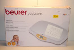 BOXED BEURER BABYCARE BABY SCALE MODEL: BY80 RRP £59.99Condition ReportAppraisal Available on