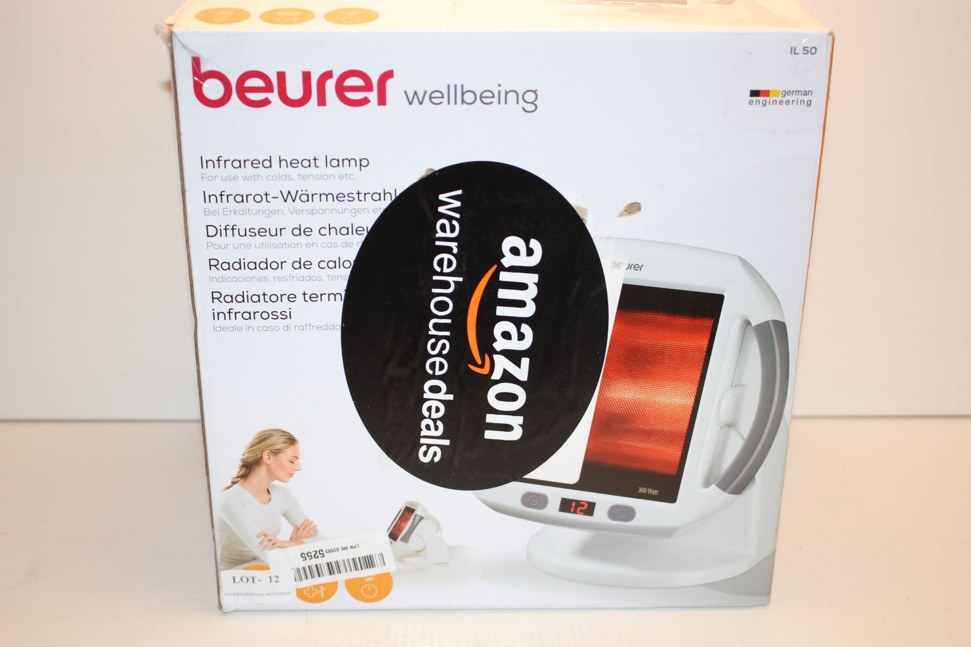 BOXED BEURER WELLBEING INFRARED LAMP MODEL: IL50 RRP £80.00Condition ReportAppraisal Available on