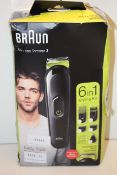 BOXED BRAUN ALL-IN-ONE TRIMMER 3 MODEL: MGK3221 RRP £49.99Condition ReportAppraisal Available on