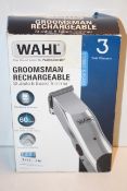 BOXED WAHL GROOMSMAN RECHARGEABLE STUBBLE & BEARD TRIMMER RRP £29.99Condition ReportAppraisal