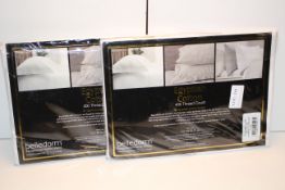 X 2 EGYPTIAN COTTON PILLOW CASES IN IVORY Condition ReportAppraisal Available on Request- All