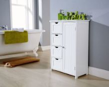 BOXED COLONIAL MULTI STORAGE BATHROOM UNIT IN WHITE RRP £81Condition ReportAppraisal Available on