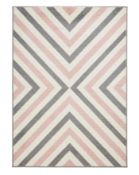 BAGGED BLUSH MIAMI GEO RUG 160X230 RRP £67.99Condition ReportAppraisal Available on Request- All