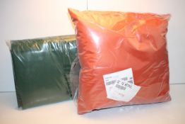 X 2 ITEMS TO INCLUDE RED CUSHION RRP £5.99 AND GREEN POP UP WALLS RRP £16.99Condition