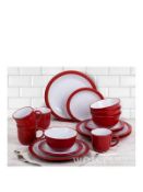 BOXED CAMDEN RED 16 PIECE DINNER SET RRP £35Condition ReportAppraisal Available on Request- All