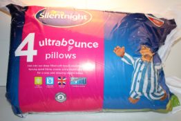 BAGGED SILENTNIGHT 4 ULTRABOUNCE PILLOWS Condition ReportAppraisal Available on Request- All Items