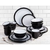 BOXED CAMDEN BLACK 16 PIECE DINNER SET RRP £16.99Condition ReportAppraisal Available on Request- All