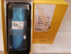 BOXED 6 PRO REALME PHONE IN BLUE (POWERS ON) RRP £219Condition ReportAppraisal Available on Request-