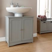 BOXED COLONIAL UNDER BASIN UNIT IN GREY RRP £29.99Condition ReportAppraisal Available on Request-