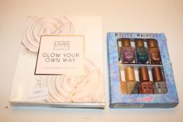 X 2 ASSORTED ITEMS TO INCLUDE 8 BARRY M NAIL VARNISHES AND LAURA GELLAR MAKE-UPCondition