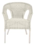 X 3 WHITE WICKER CHAIRS RRP £29 EACH £87 TOTALCondition ReportAppraisal Available on Request- All