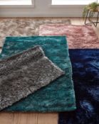 VR SHIMMER SHAGGY RUG IN DEEP BLUE 120X170 RRP £34.99Condition ReportAppraisal Available on Request-