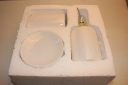 BOXED CERAMIC BATHRROM SET RRP £4.99Condition ReportAppraisal Available on Request- All Items are