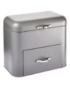 BOXED GREY DRAWER BREAD BIN RRP £30Condition ReportAppraisal Available on Request- All Items are