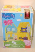 BOXED DELUXE PEPPA PIG PLAYHOUSE Condition ReportAppraisal Available on Request- All Items are