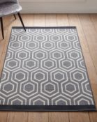 AURA GEO RUG 60X110 GREY RRP £6.99Condition ReportAppraisal Available on Request- All Items are