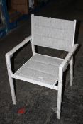 UNBOXED SET OF 4 WHITE/GREY CHAIRS Condition ReportAppraisal Available on Request- All Items are