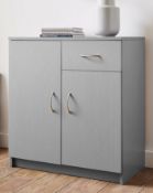 BOXED LANGL 2 DOOR 1 DRAWER CUPBOARD RRP £39.99Condition ReportAppraisal Available on Request- All